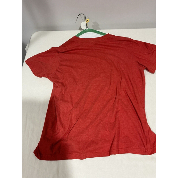 Woman’s XL Red Lif Apparel Short Sleeve T Shirt Says One Nation Under God - Picture 3 of 6